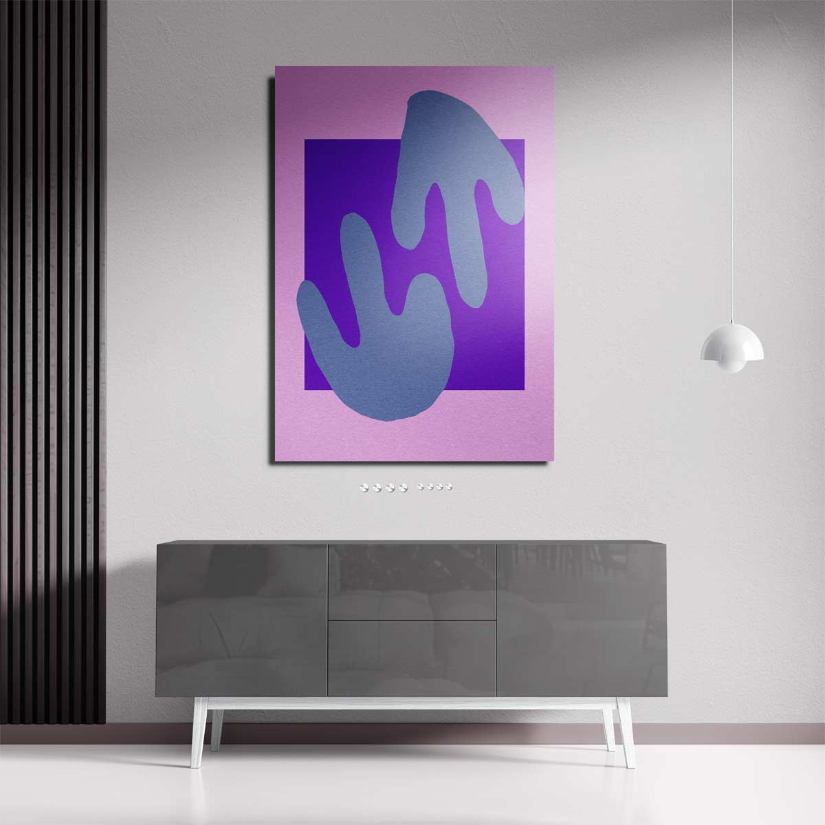 Abstracte Vormen in Pastel Kunstwerk-canvas-dibond-plexiglas-wanddecoratie-WallArtistic