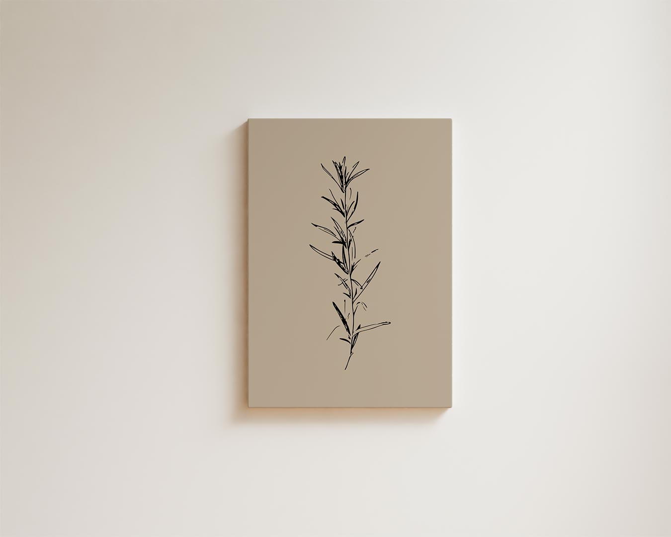 Elegante Botanische Schets Kunstwerk-canvas-dibond-plexiglas-wanddecoratie-WallArtistic
