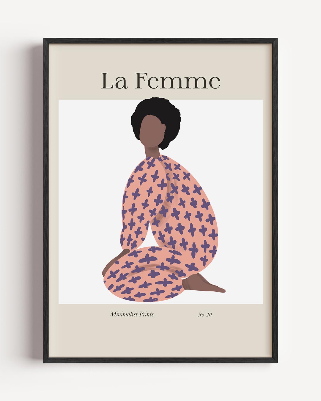 La Femme Minimalistische Art Print Poster-WallArtistic