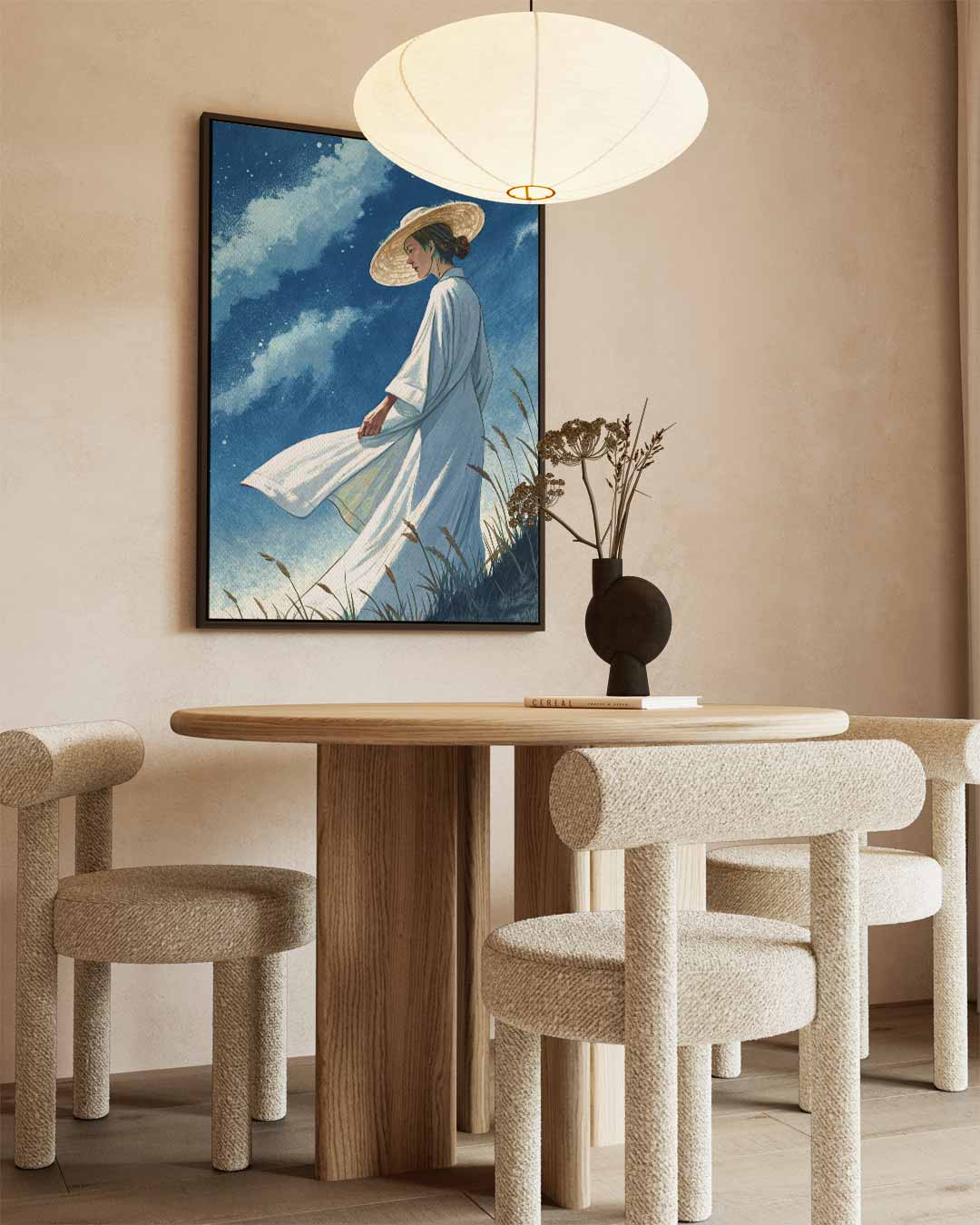 Dromerige Nachtwandeling Kunstwerk-canvas-dibond-plexiglas-wanddecoratie-WallArtistic
