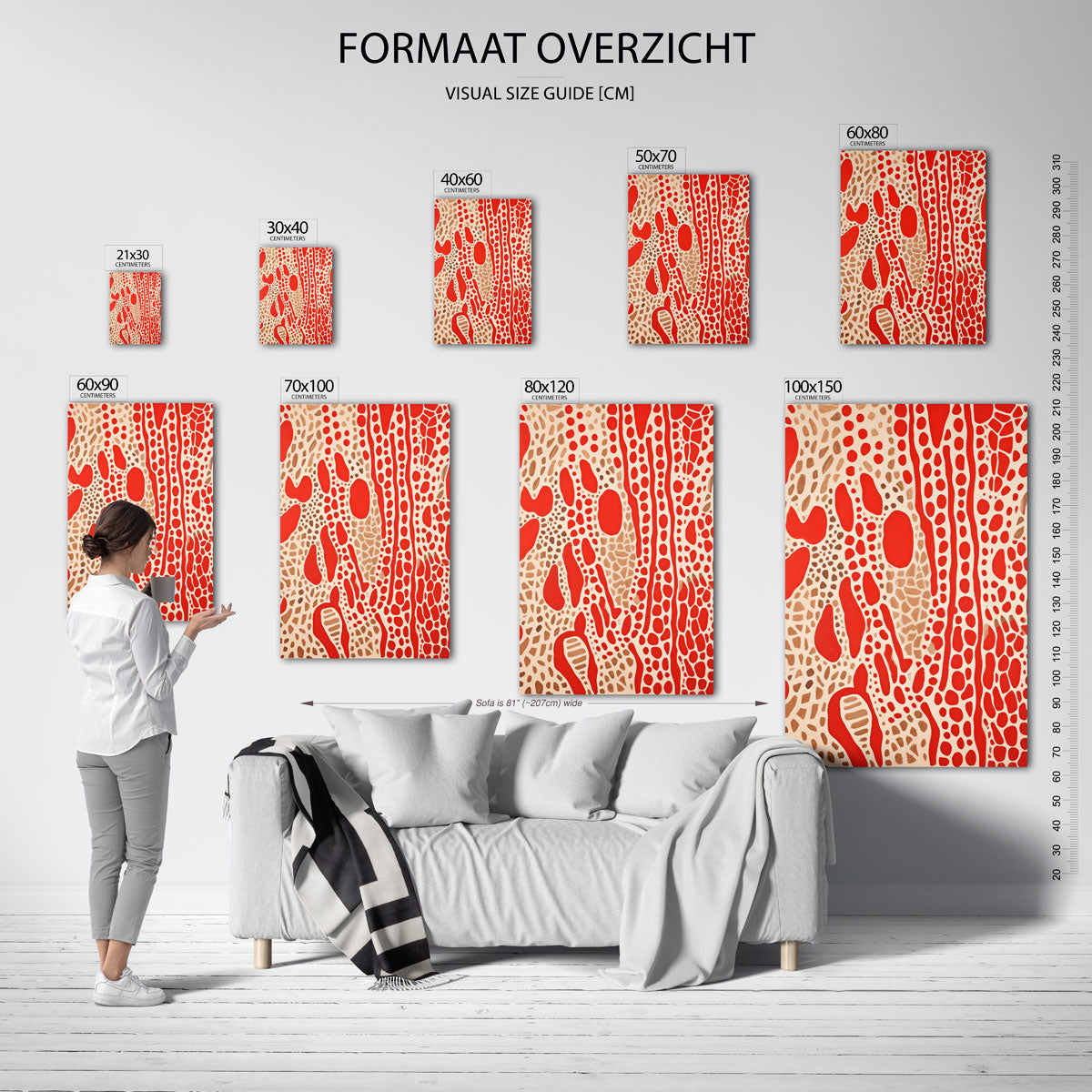 Organische vormen Poster