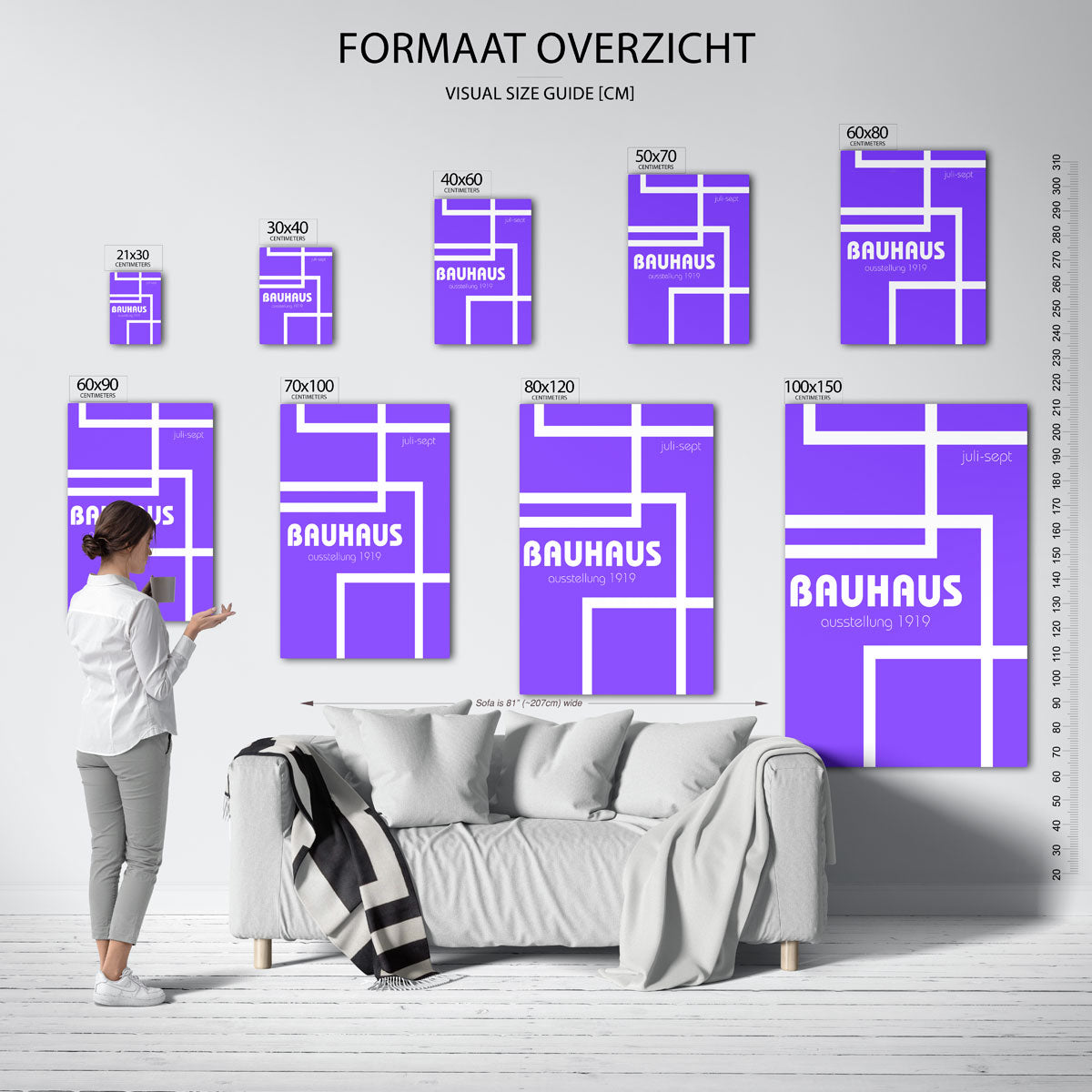 Lijnen en vlakken Poster