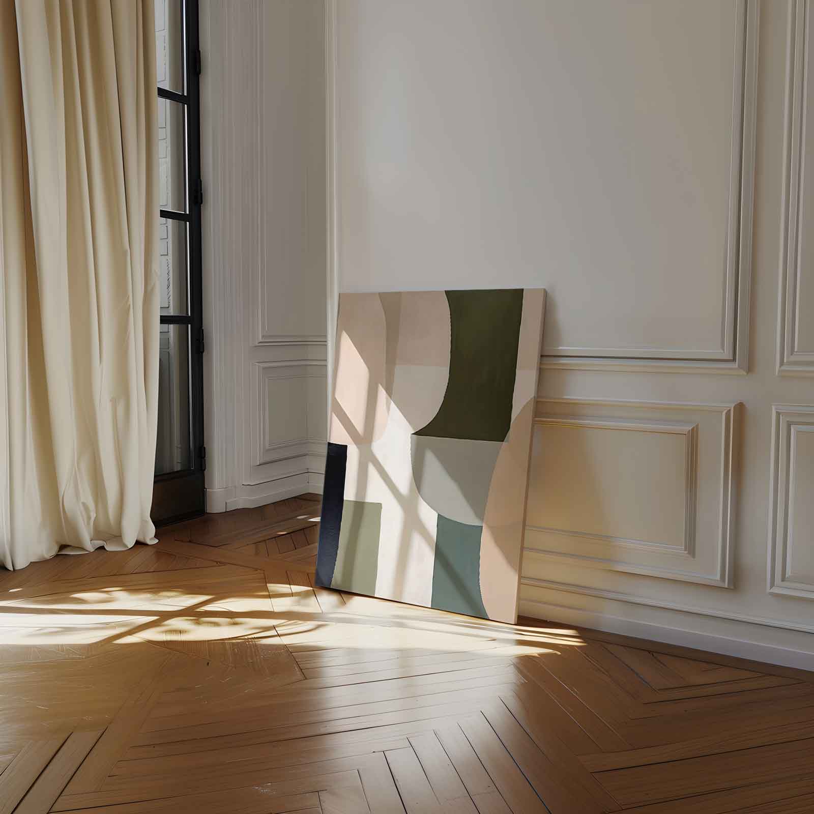 Geometrische Harmonie Kunstwerk-canvas-dibond-plexiglas-wanddecoratie-WallArtistic