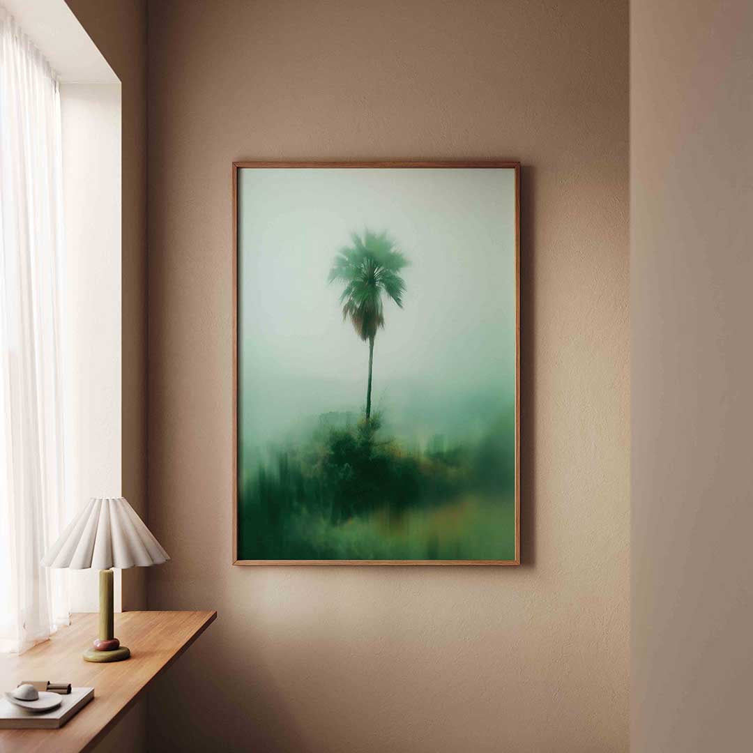 Eenzame palmboom Poster