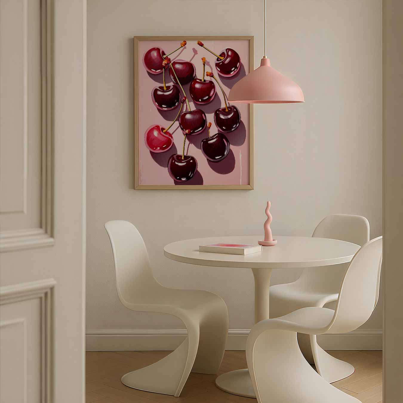 Kersenliefde voor aan de Muur Poster