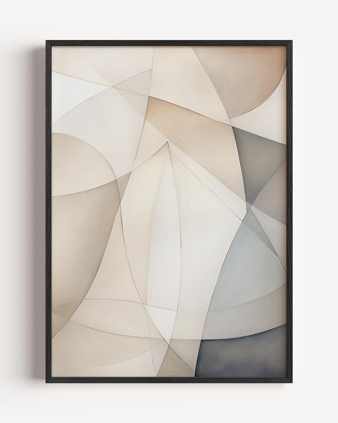 Elegante Neutrale Kunstposter-WallArtistic
