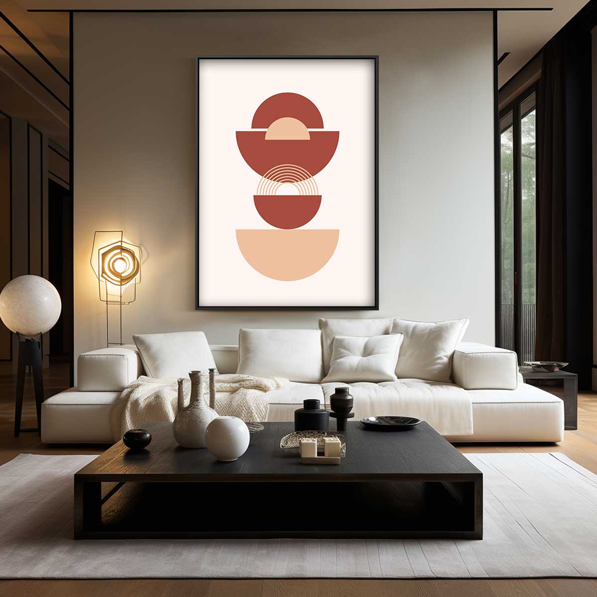 Abstracte Harmonie Kunstwerk-canvas-dibond-plexiglas-wanddecoratie-WallArtistic