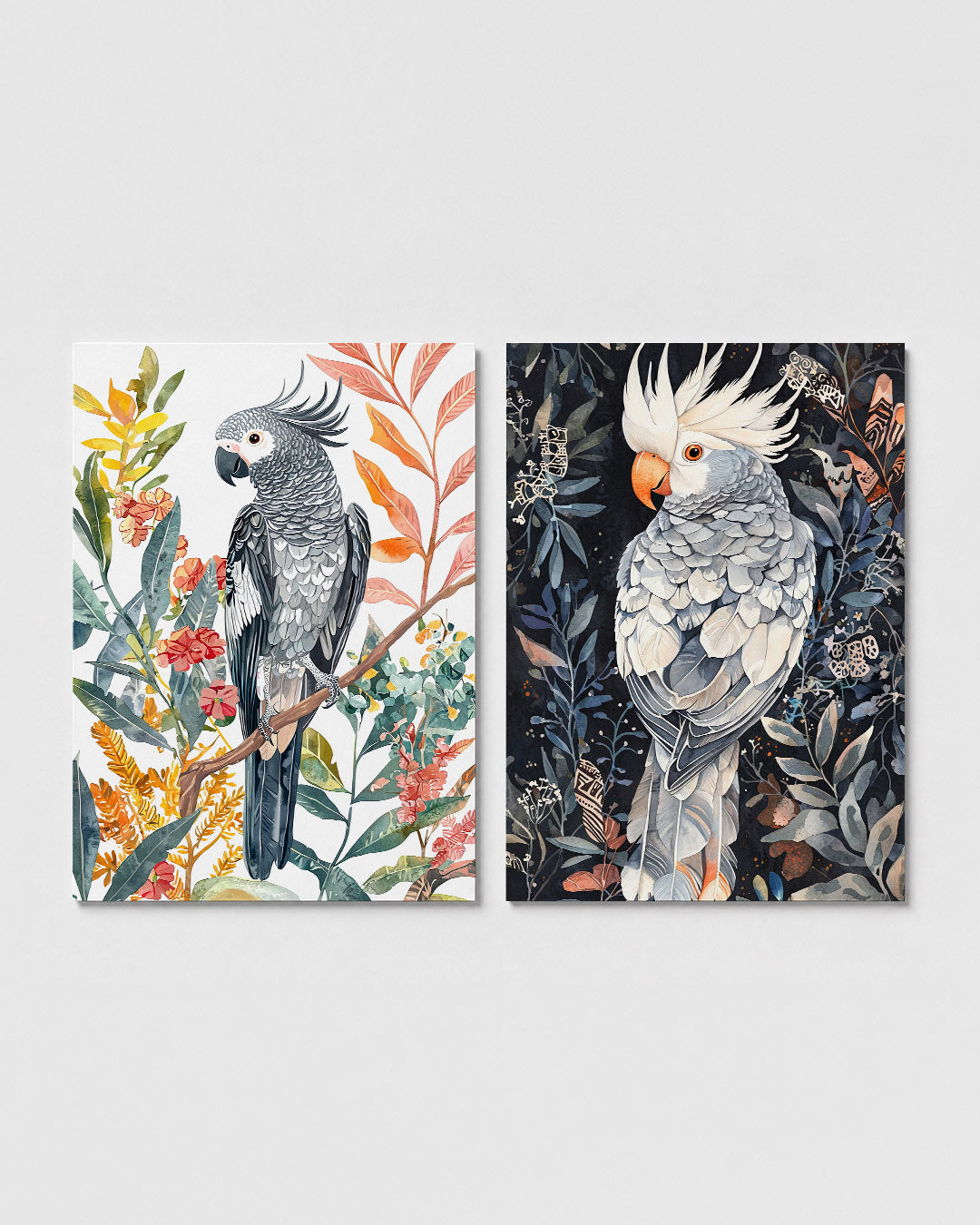 Vogels en bladeren Posterset