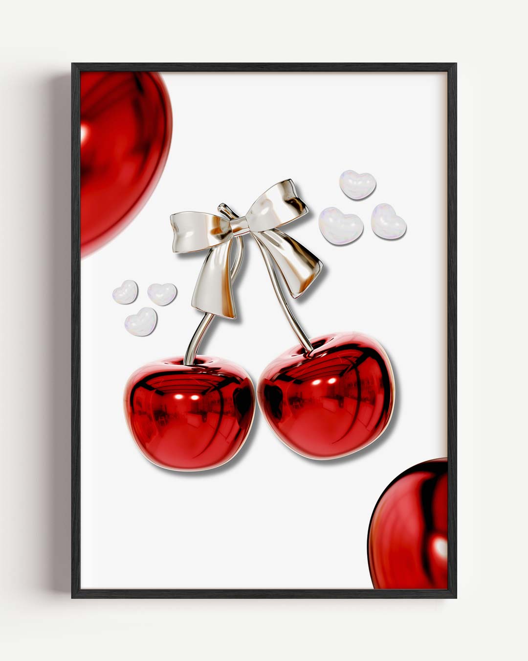 Kersenliefde met Strik Poster