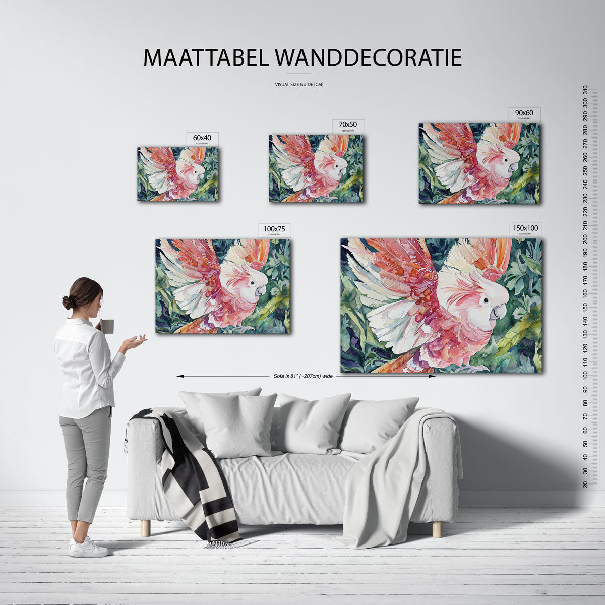Vrolijke vogel Kunstwerk