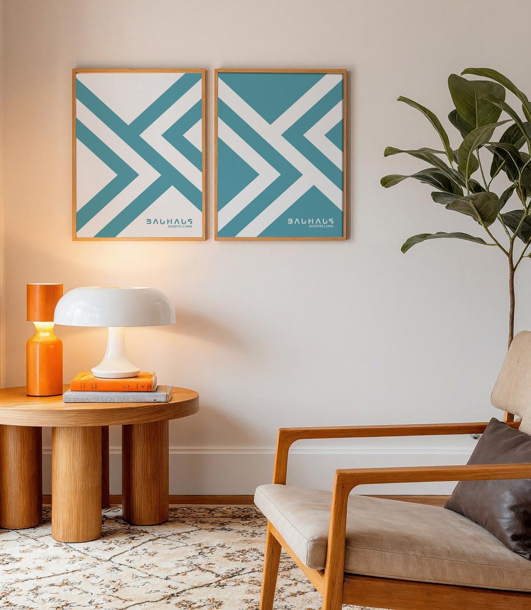Lijnenspel en kleur Posterset