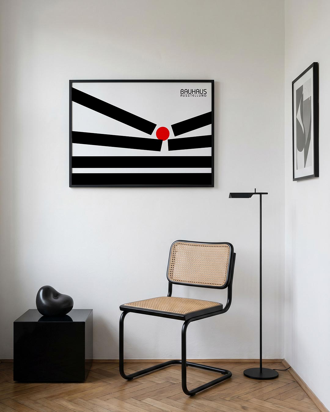 Lijnen en cirkel Poster