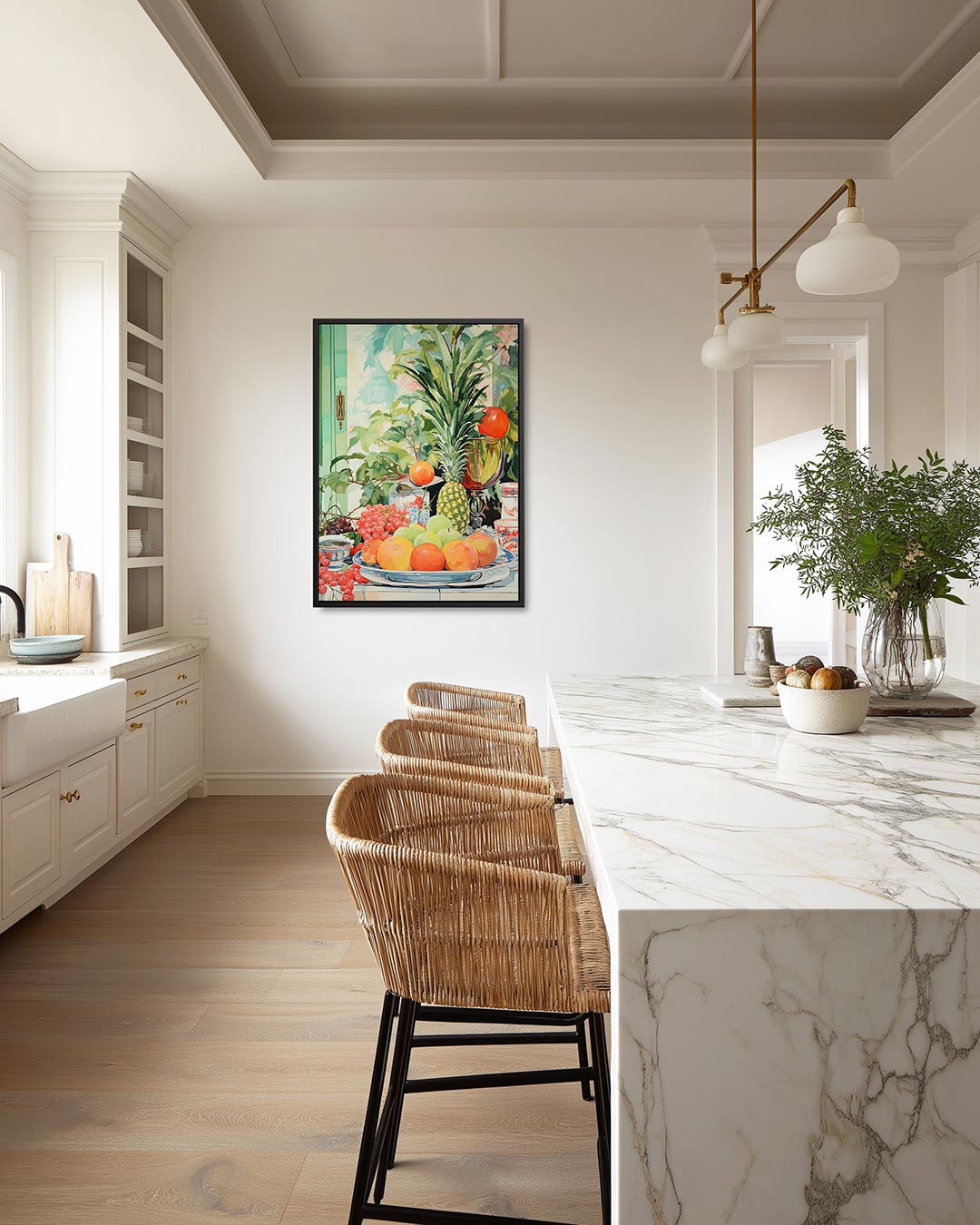 Levendige fruitschaal Kunstwerk