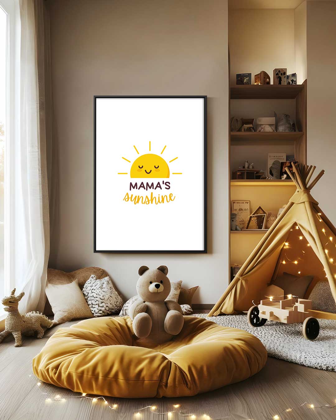 Mama's Zonneschijn Poster Kunstwerk-canvas-dibond-plexiglas-wanddecoratie-WallArtistic