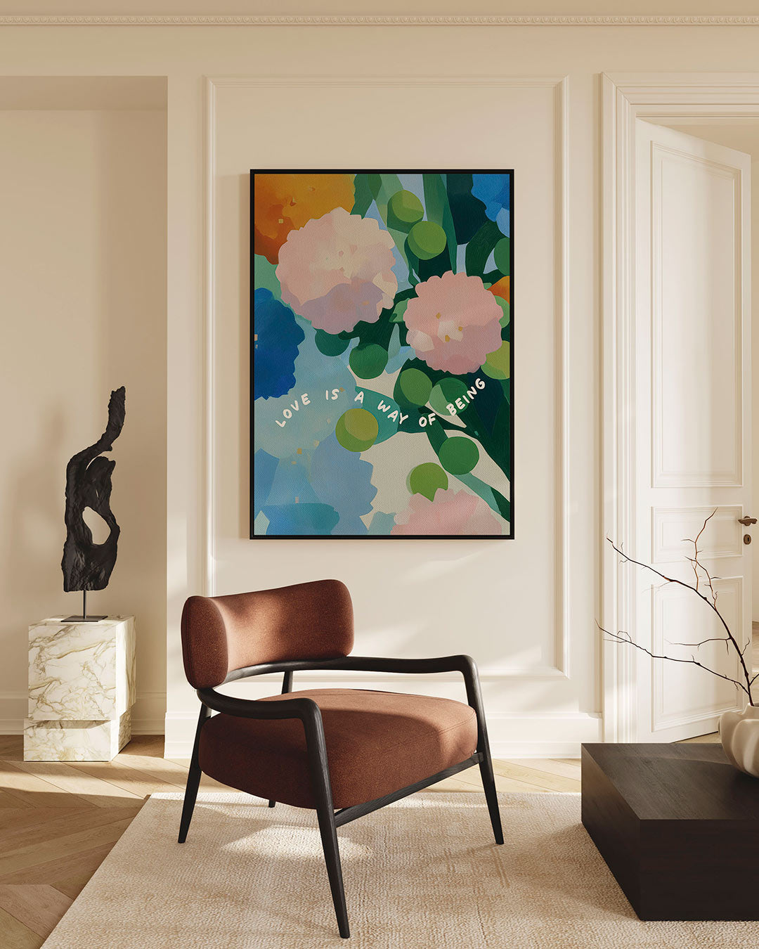 Bloemrijke kleurenpracht Kunstwerk