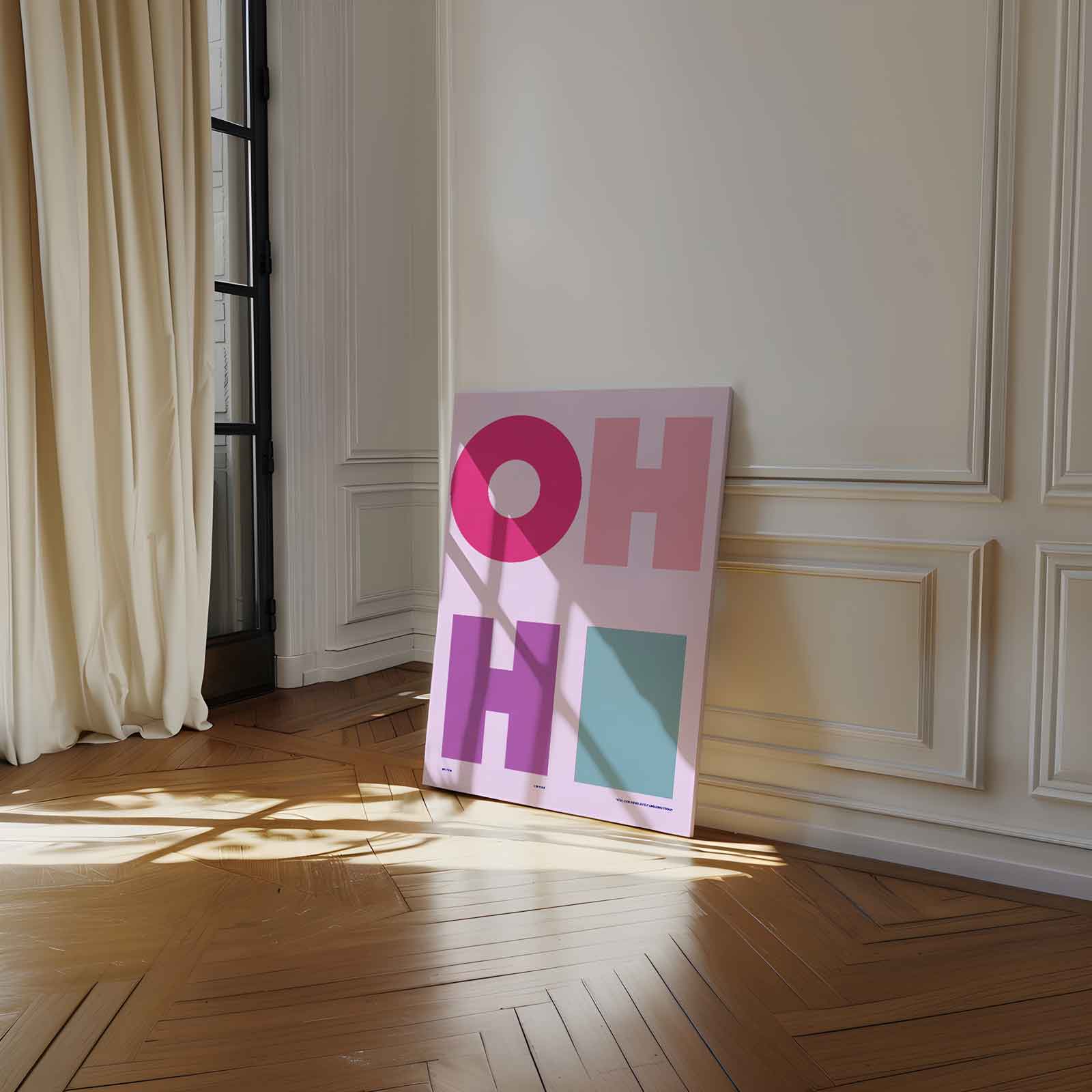 Kleurrijke Woordenboost Kunstwerk-canvas-dibond-plexiglas-wanddecoratie-WallArtistic