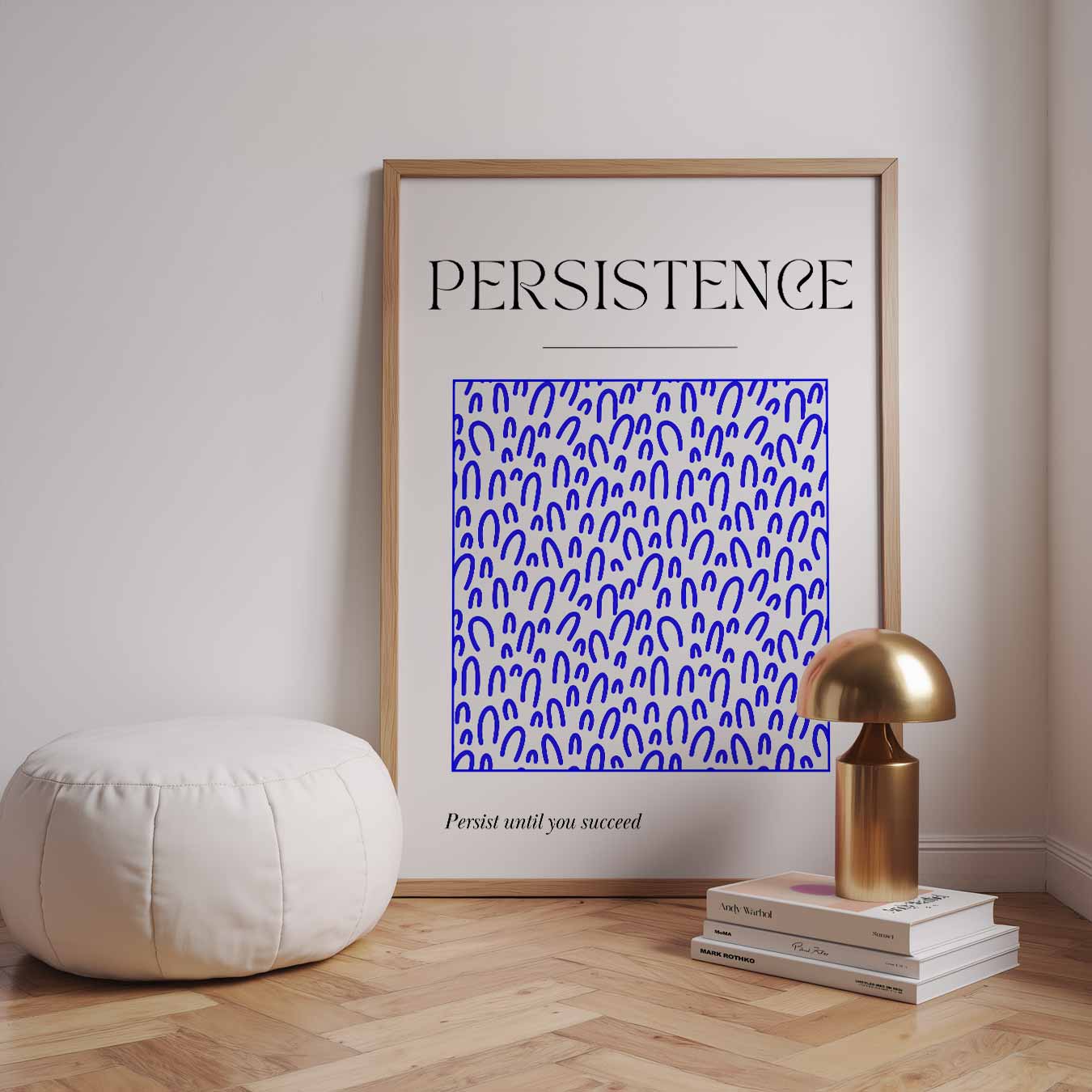 Inspirerende Volhardingsposter