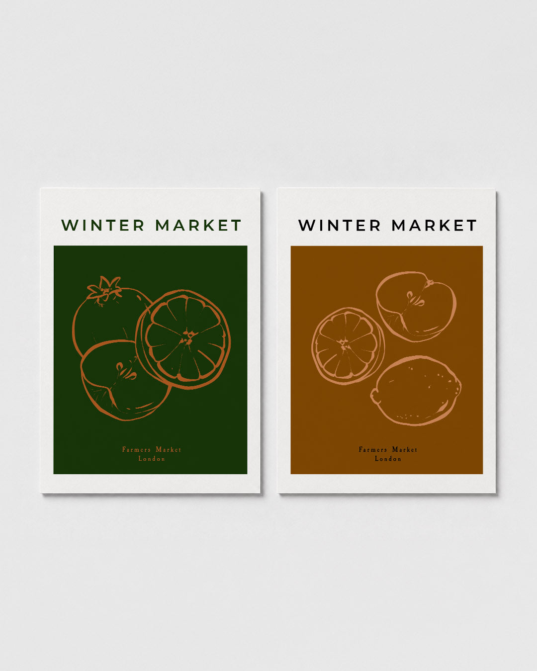 Fruitige eenvoud Posterset