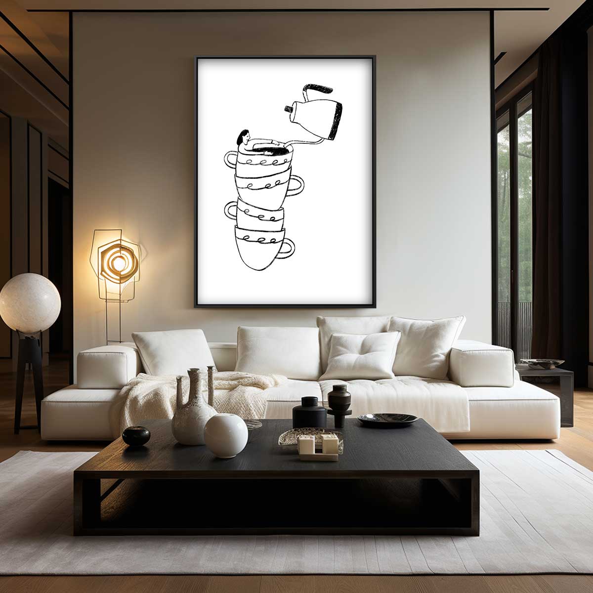 Koffiezweef Kunstwerk-canvas-dibond-plexiglas-wanddecoratie-WallArtistic