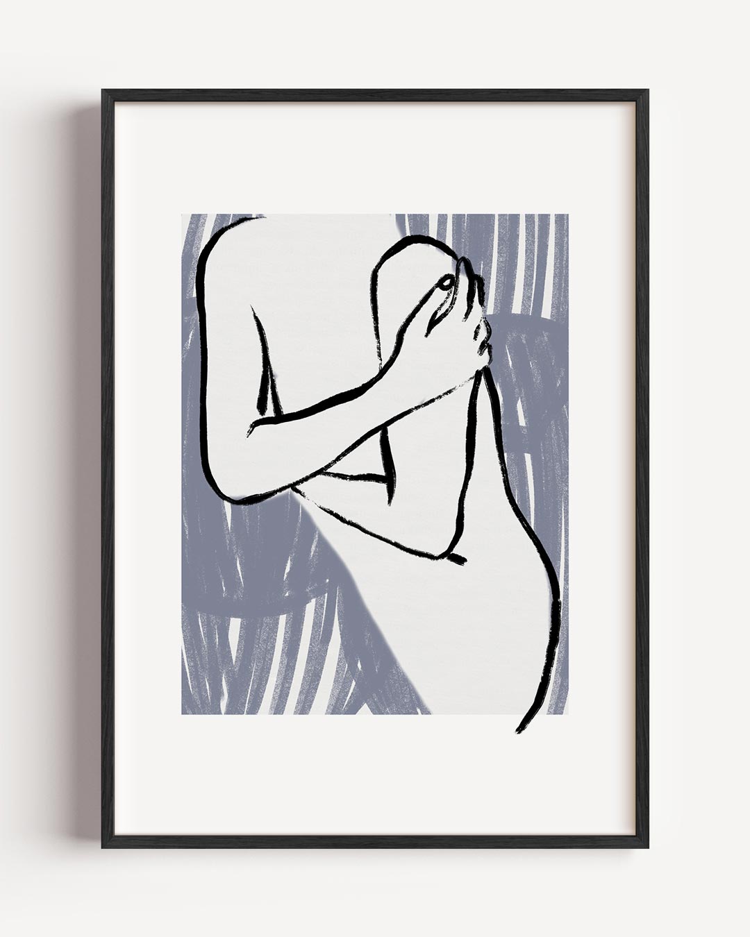 Elegante Lichaamsschets Poster-WallArtistic