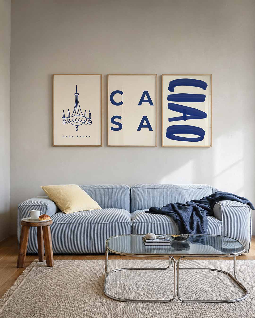 Lijnenspel kroonluchter Posterset