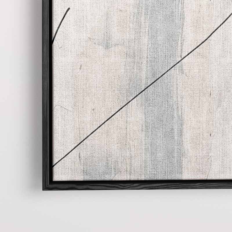 Abstracte Harmonie in Zwart en Wit Kunstwerk-canvas-dibond-plexiglas-wanddecoratie-WallArtistic
