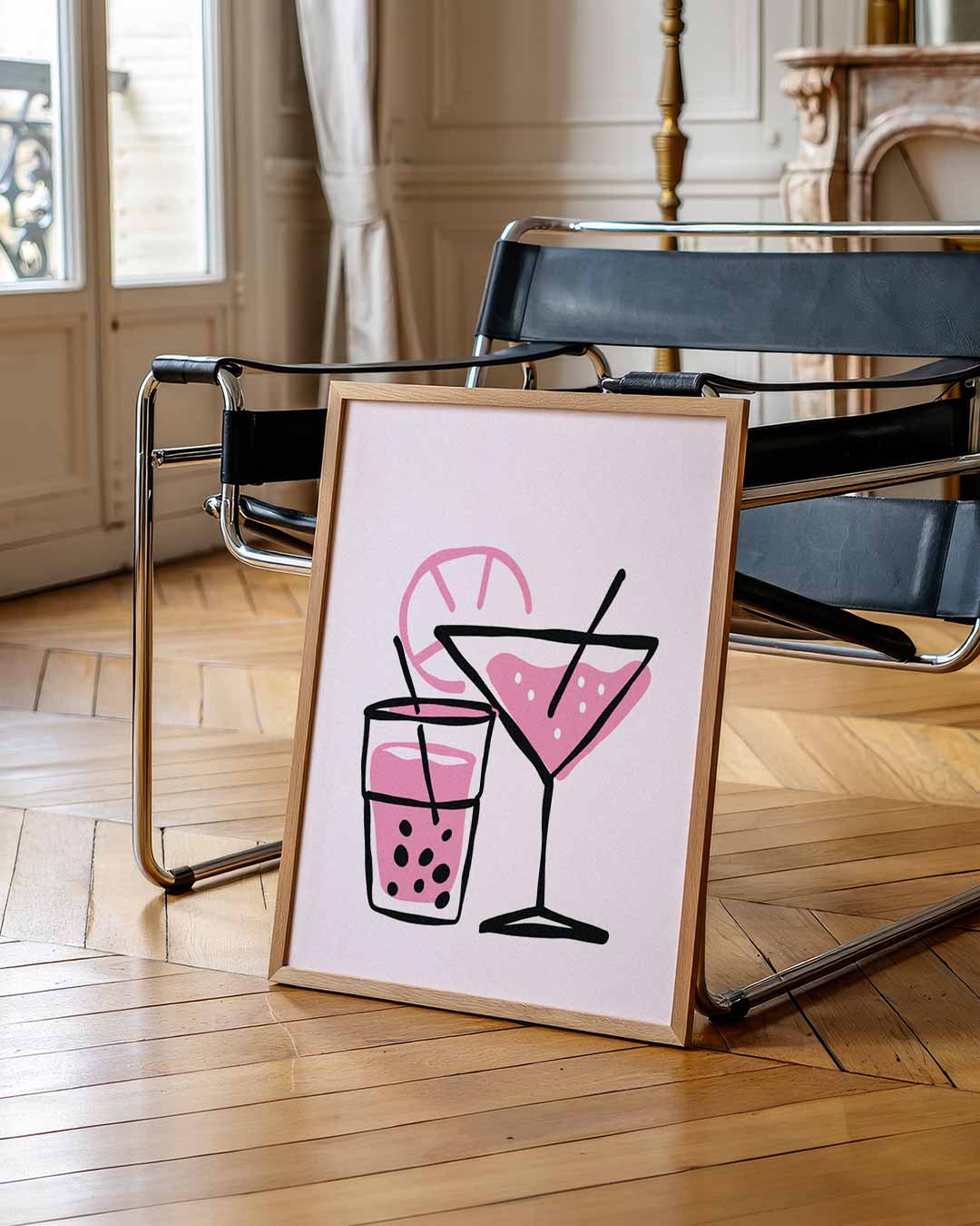 Tropische Cocktail Illustratie Poster