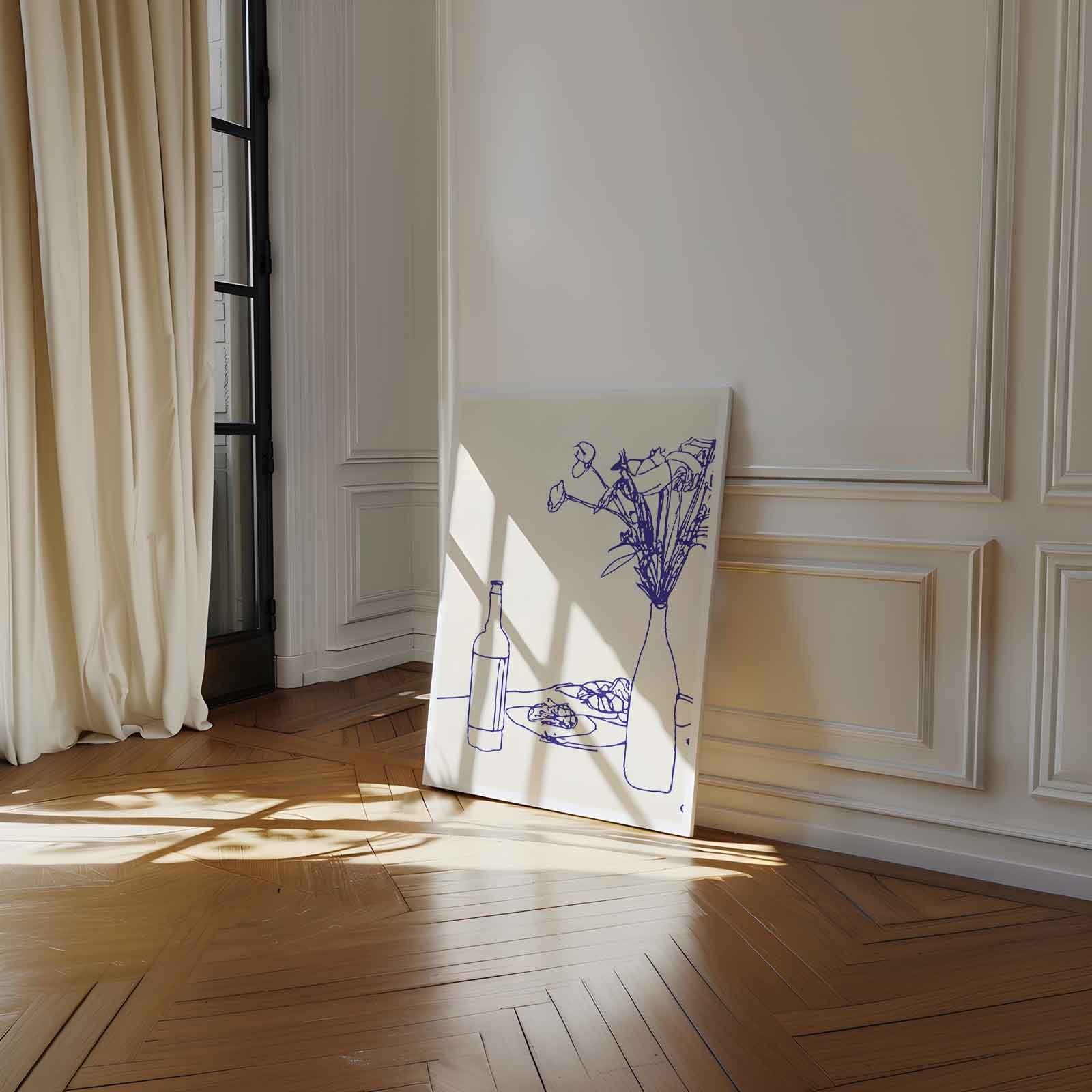 Eenvoudige Elegantie Kunstwerk-canvas-dibond-plexiglas-wanddecoratie-WallArtistic