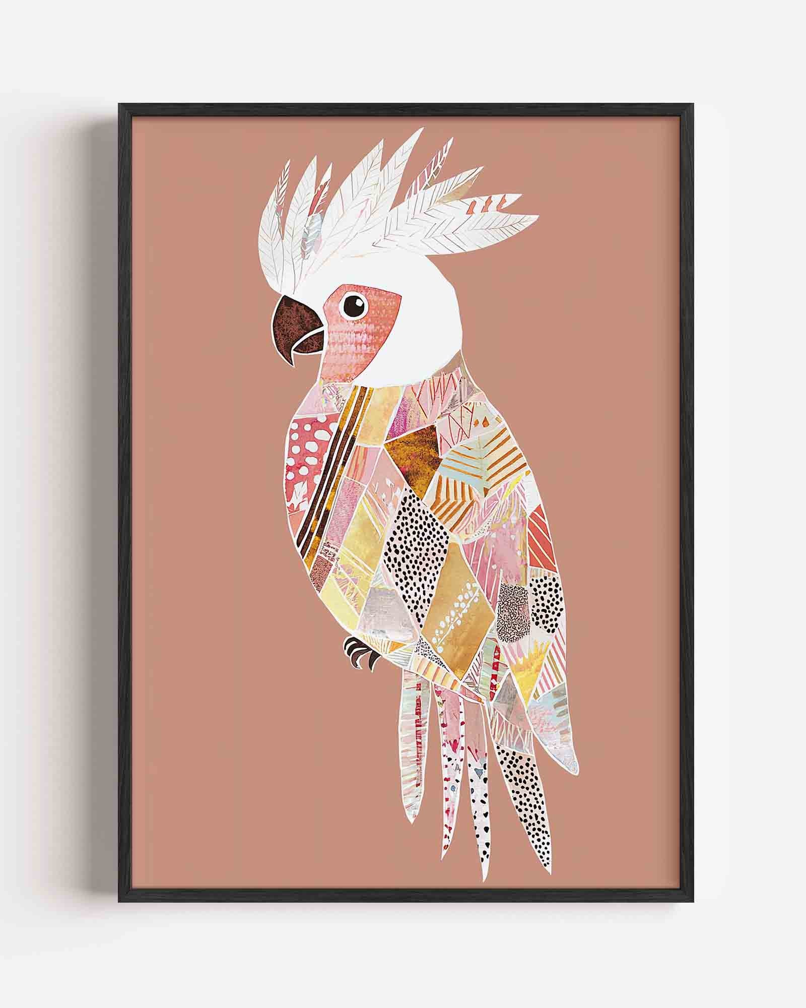 Papegaai met patronen Poster