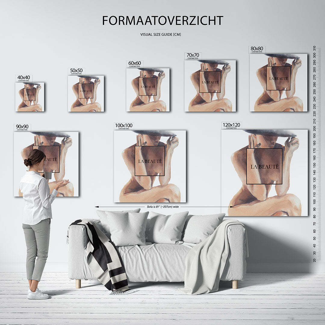Vrouwelijke vorm Kunstwerk