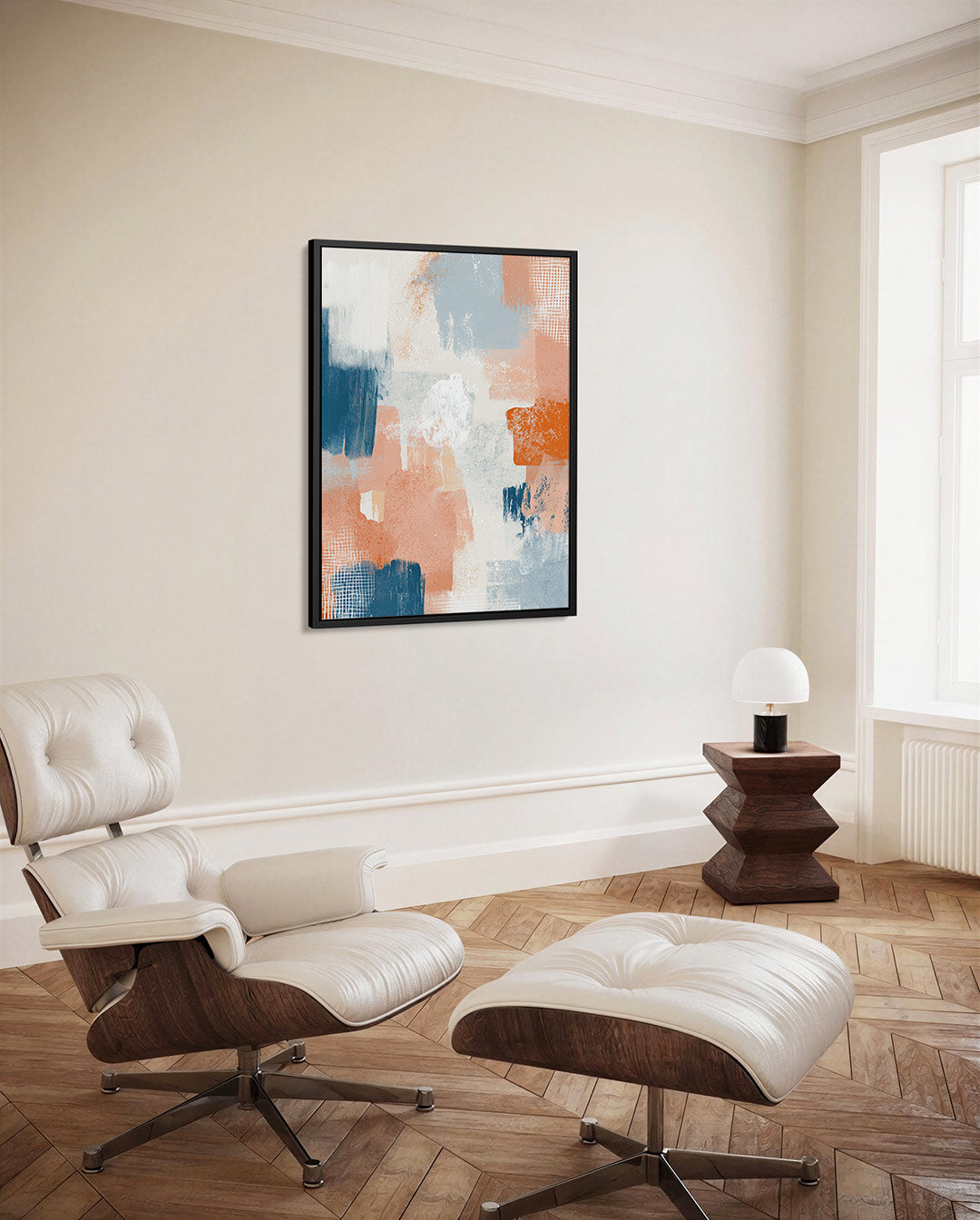 Kleurrijke vegen Kunstwerk