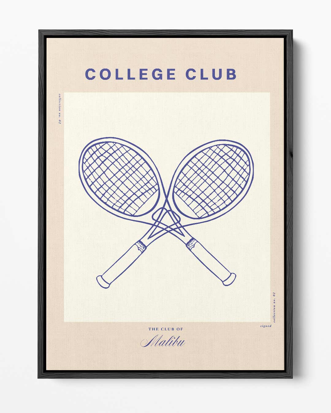 College Club Tennisposter