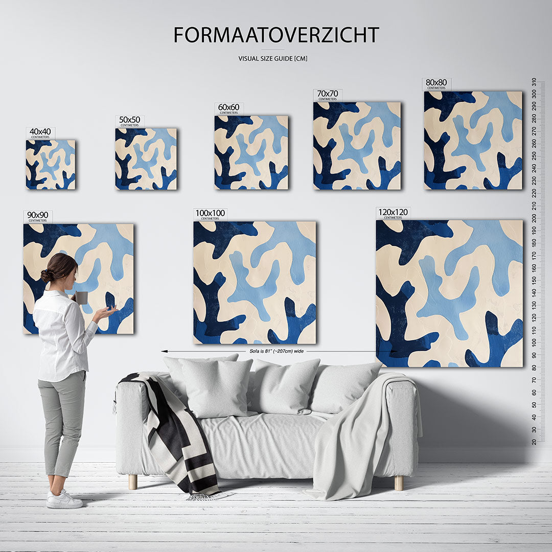 Organische vormen compositie Kunstwerk