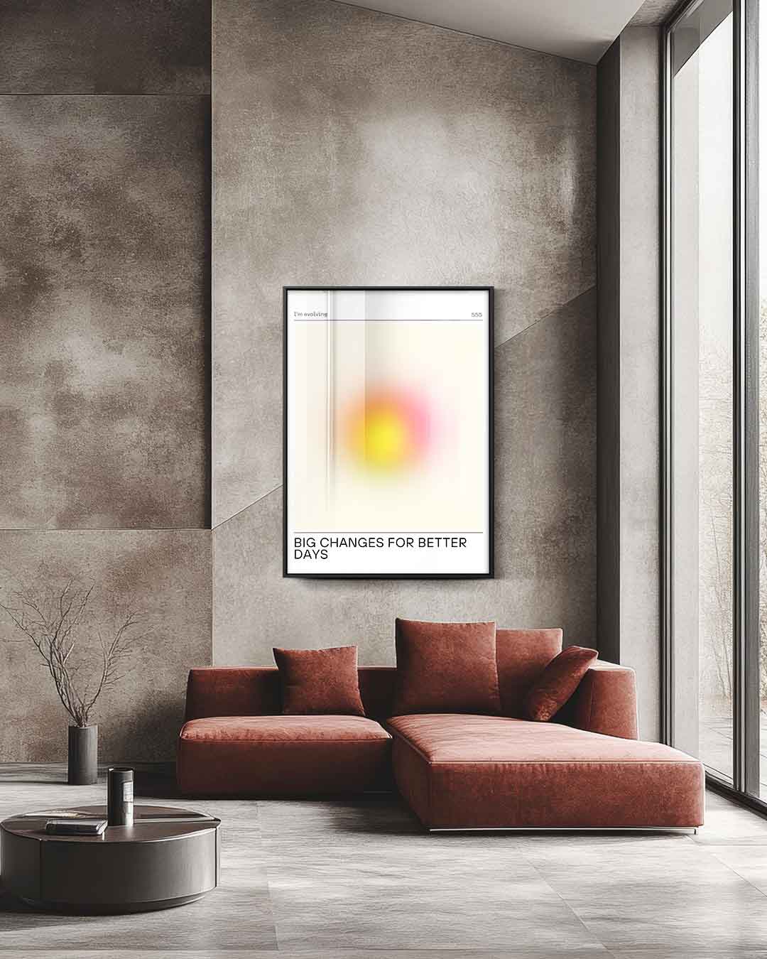 Grote Veranderingen voor Betere Dagen Kunstwerk-canvas-dibond-plexiglas-wanddecoratie-WallArtistic