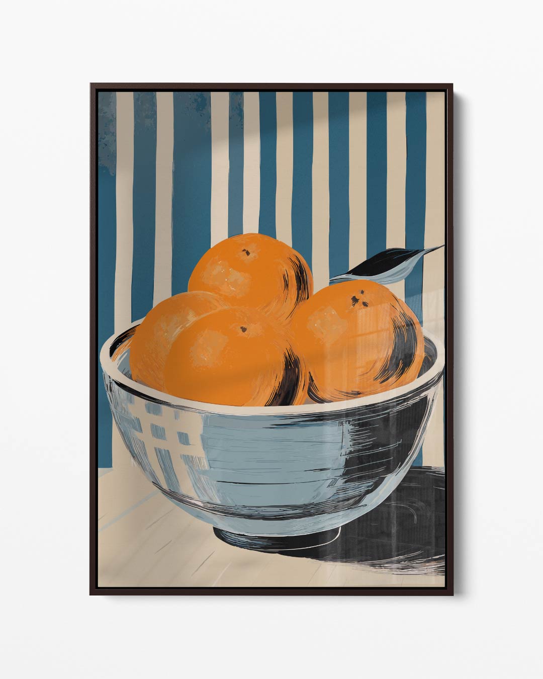 Vrolijk Stilleven met Sinaasappels Kunstwerk-canvas-dibond-plexiglas-wanddecoratie-WallArtistic