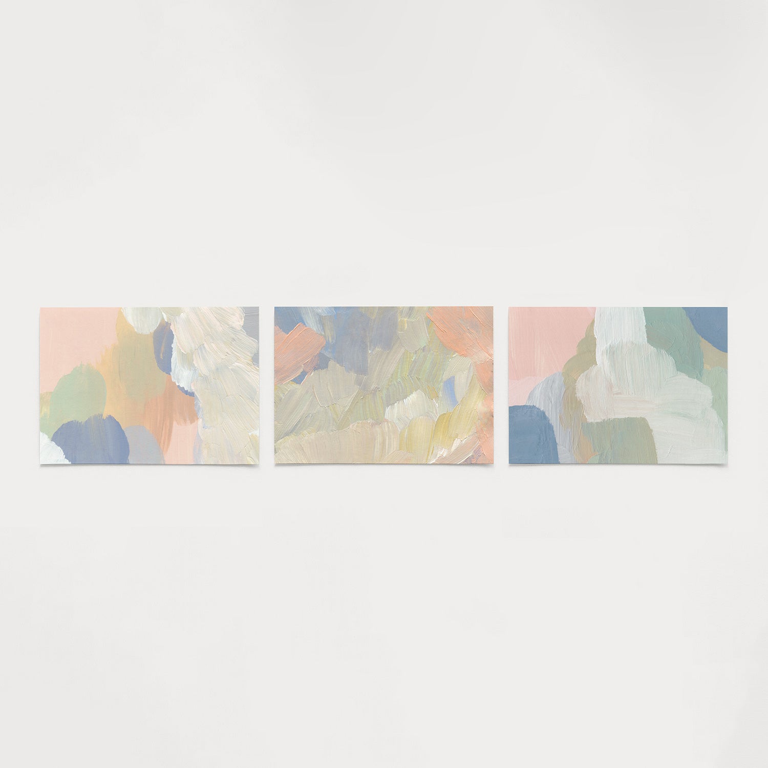 Zachte kleurvlakken Posterset