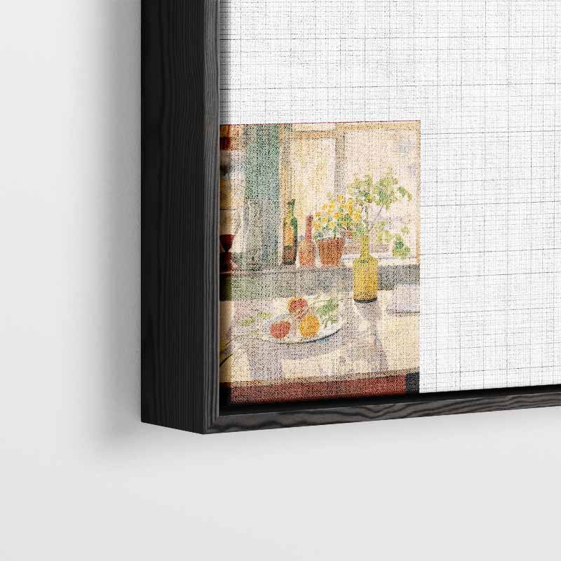 Zomers Stilleven bij het Raam Kunstwerk-canvas-dibond-plexiglas-wanddecoratie-WallArtistic
