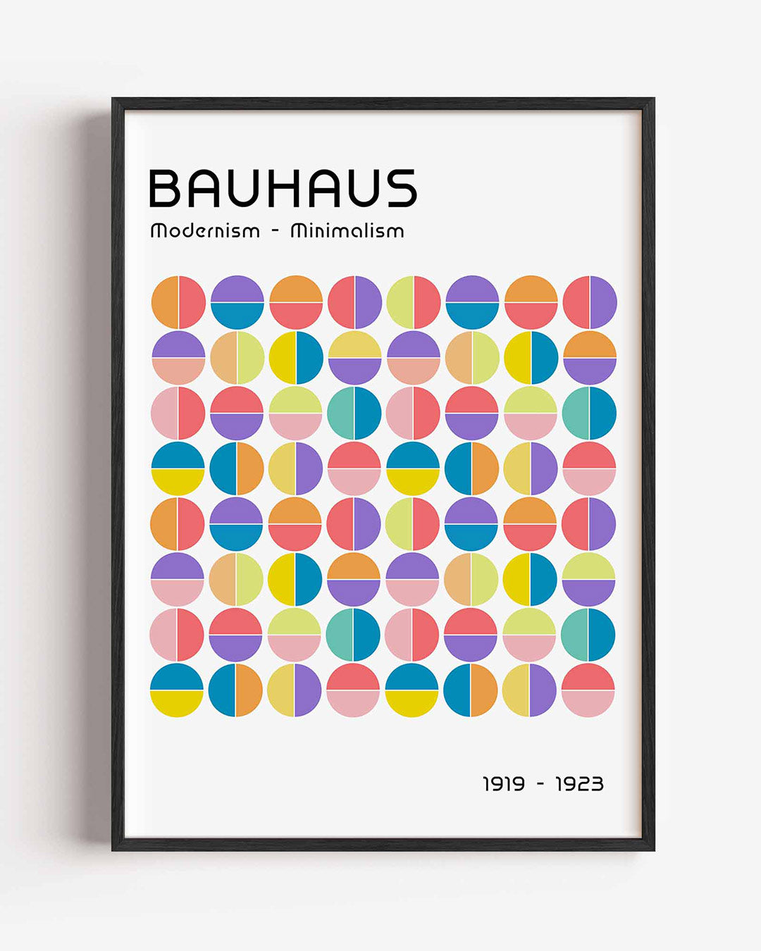 Cirkelpatroon kleuren Poster