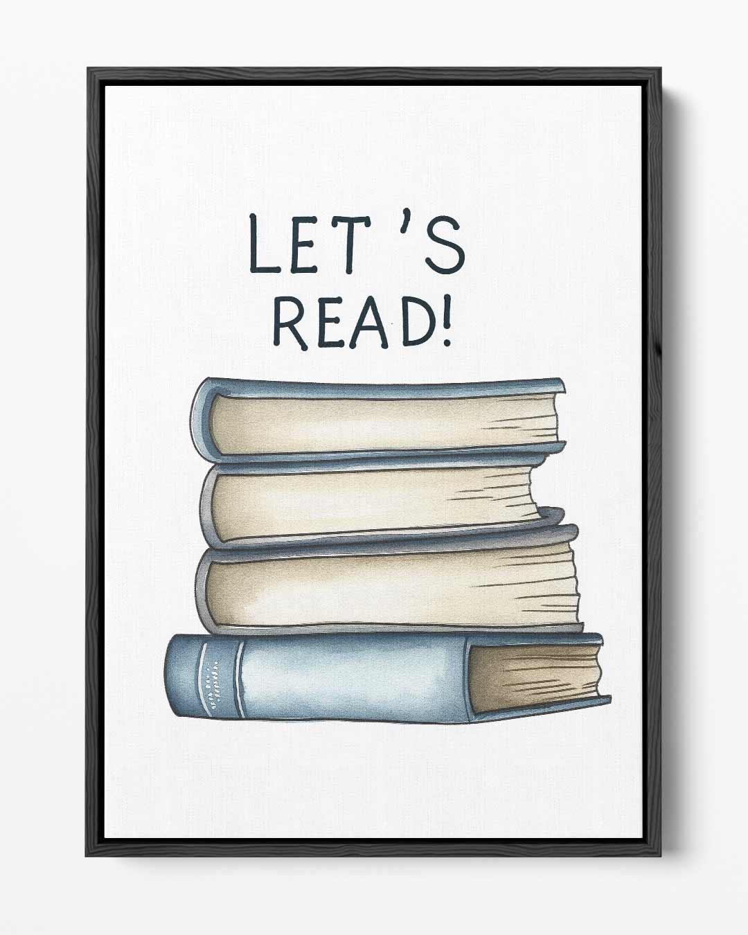 Let's Read Kunstopdruk Kunstwerk-canvas-dibond-plexiglas-wanddecoratie-WallArtistic