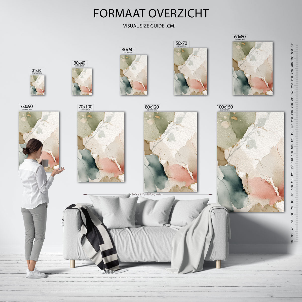 Abstracte vormen Poster