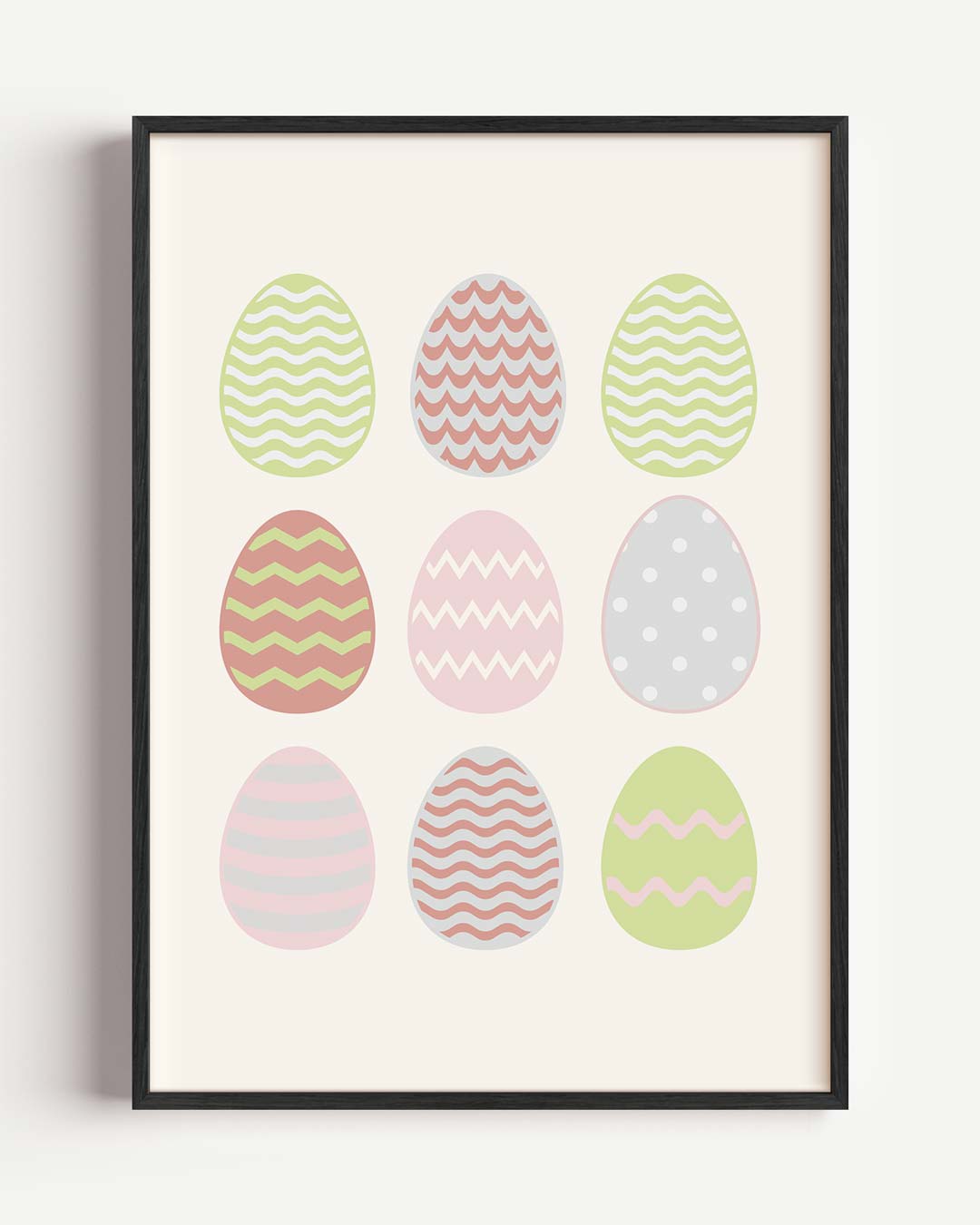 Pastelkleurige Paaseieren Poster