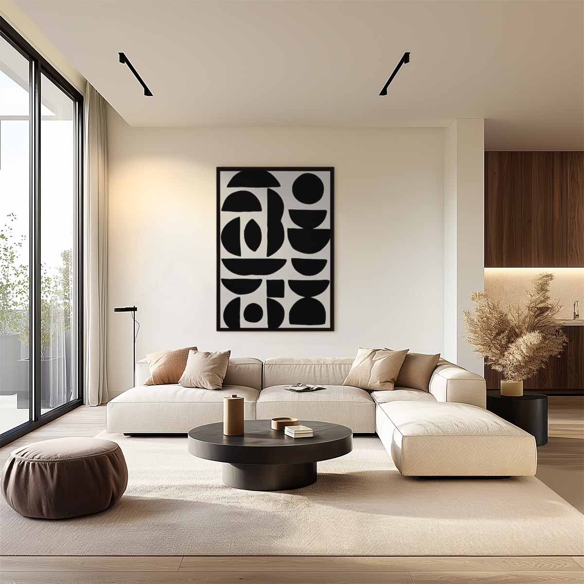Abstracte Krachtpatronen Kunstwerk-canvas-dibond-plexiglas-wanddecoratie-WallArtistic