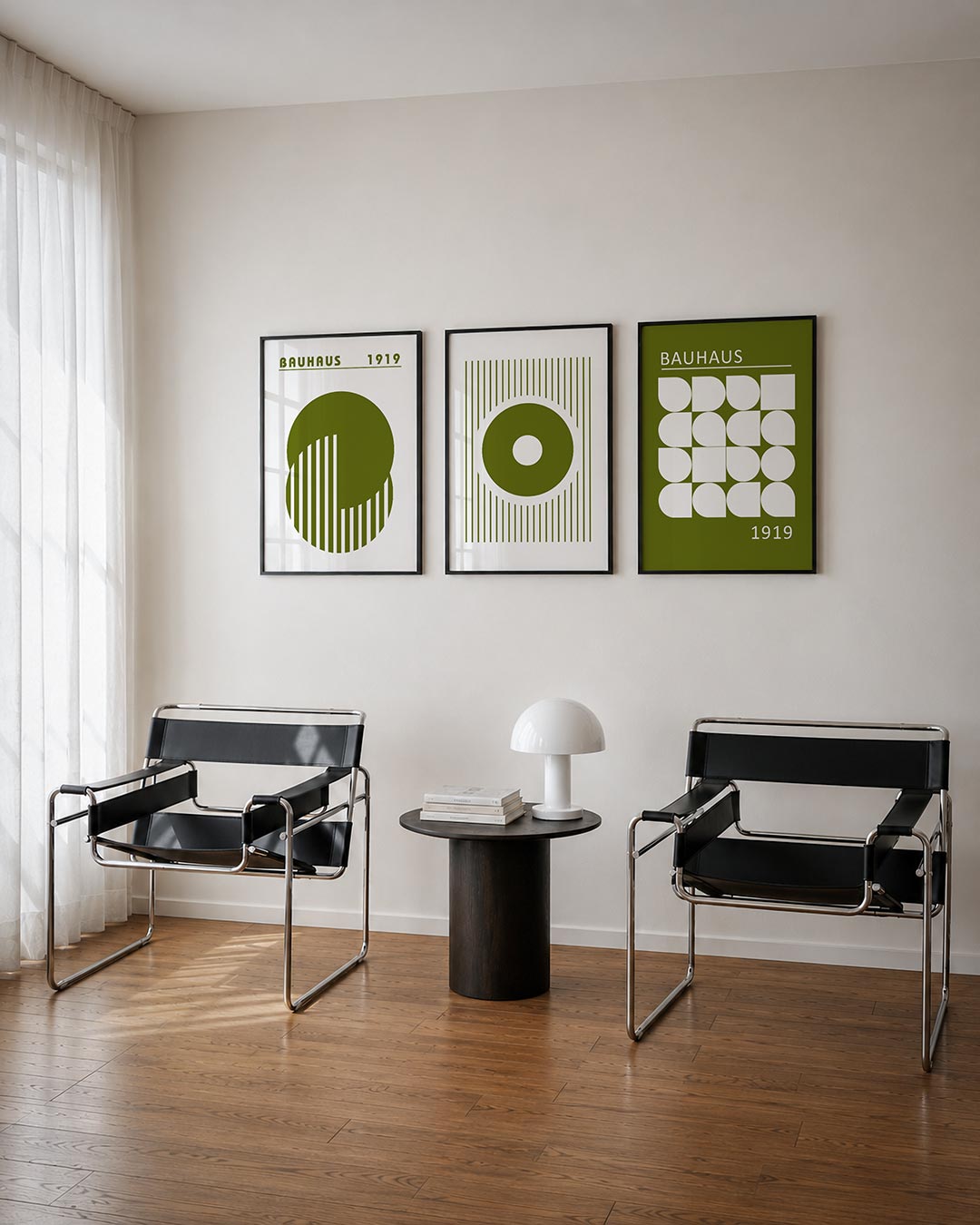Cirkel en strepen Posterset