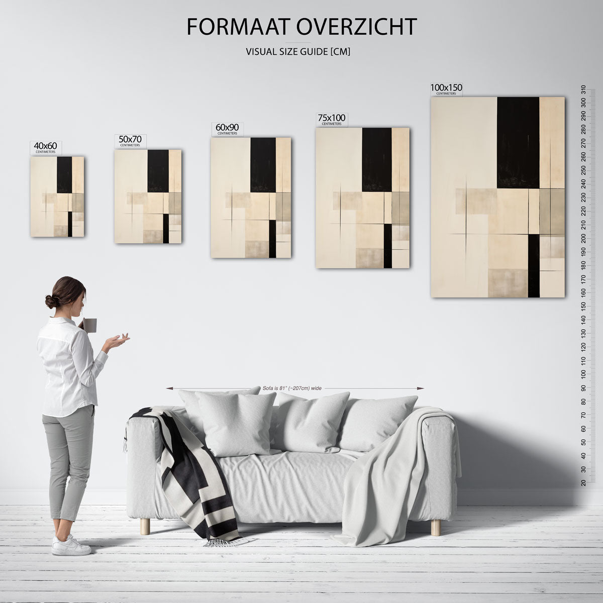 Geometrische vlakken Kunstwerk