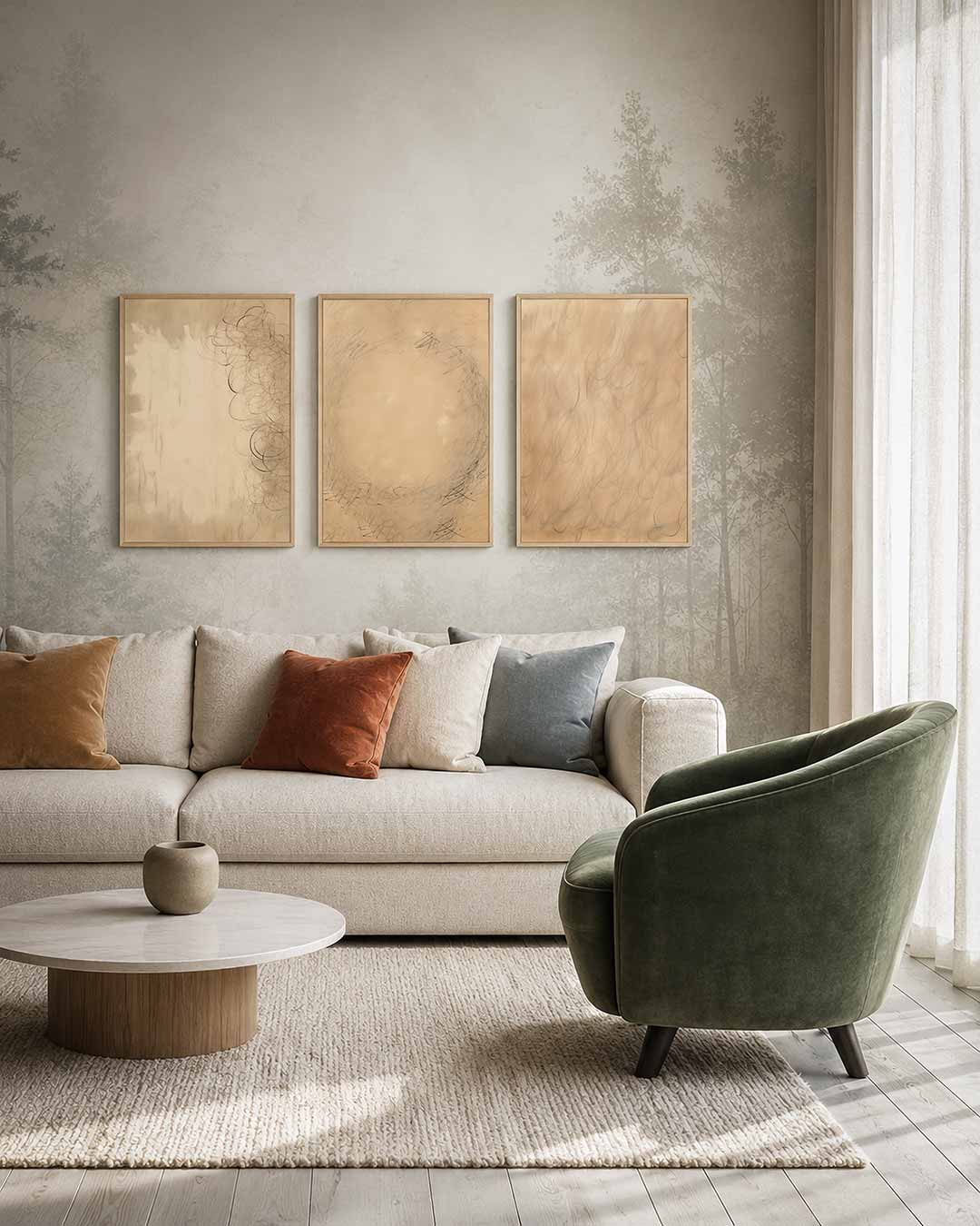 Lijnenspel en vormen Posterset