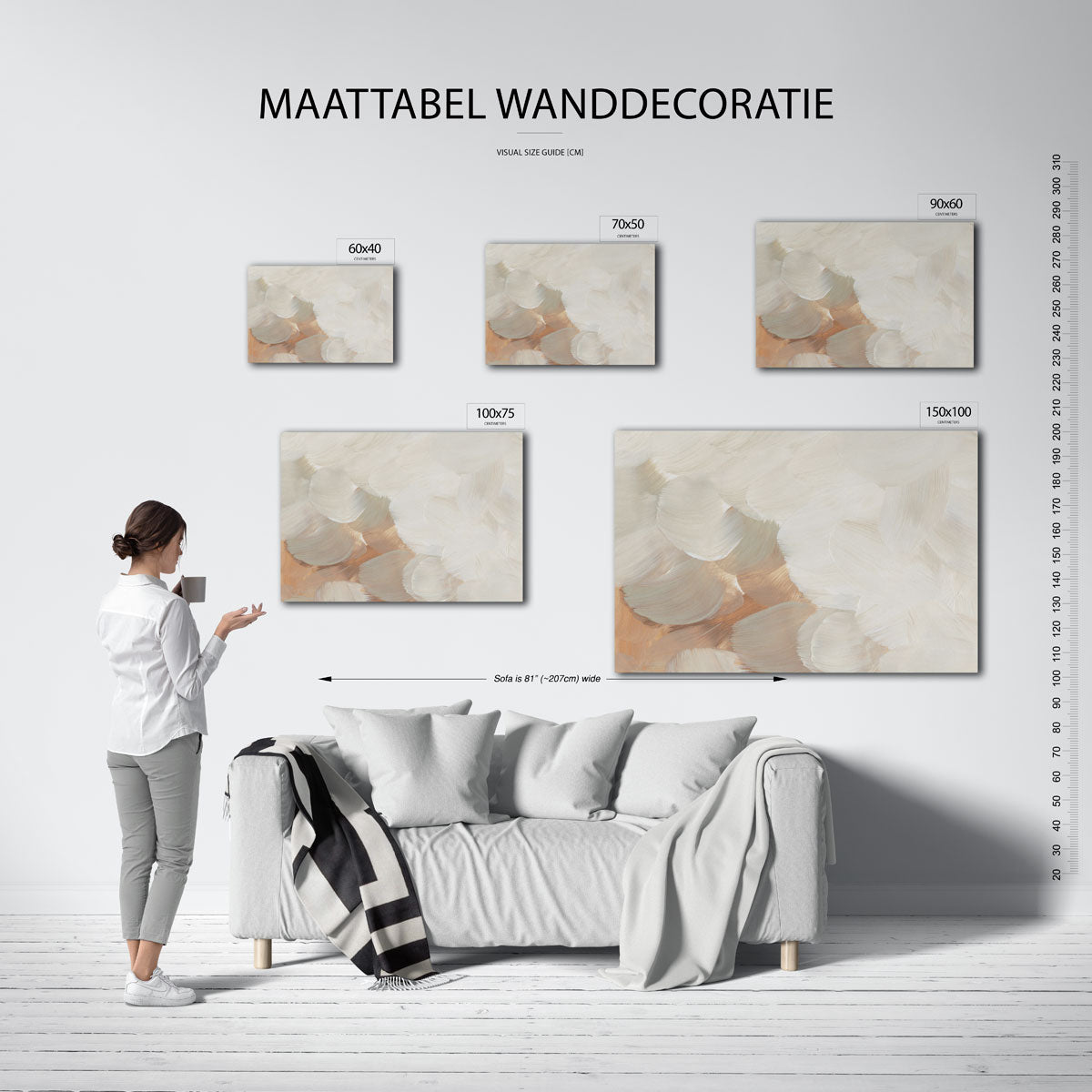 Zachte penseelstreken Kunstwerk