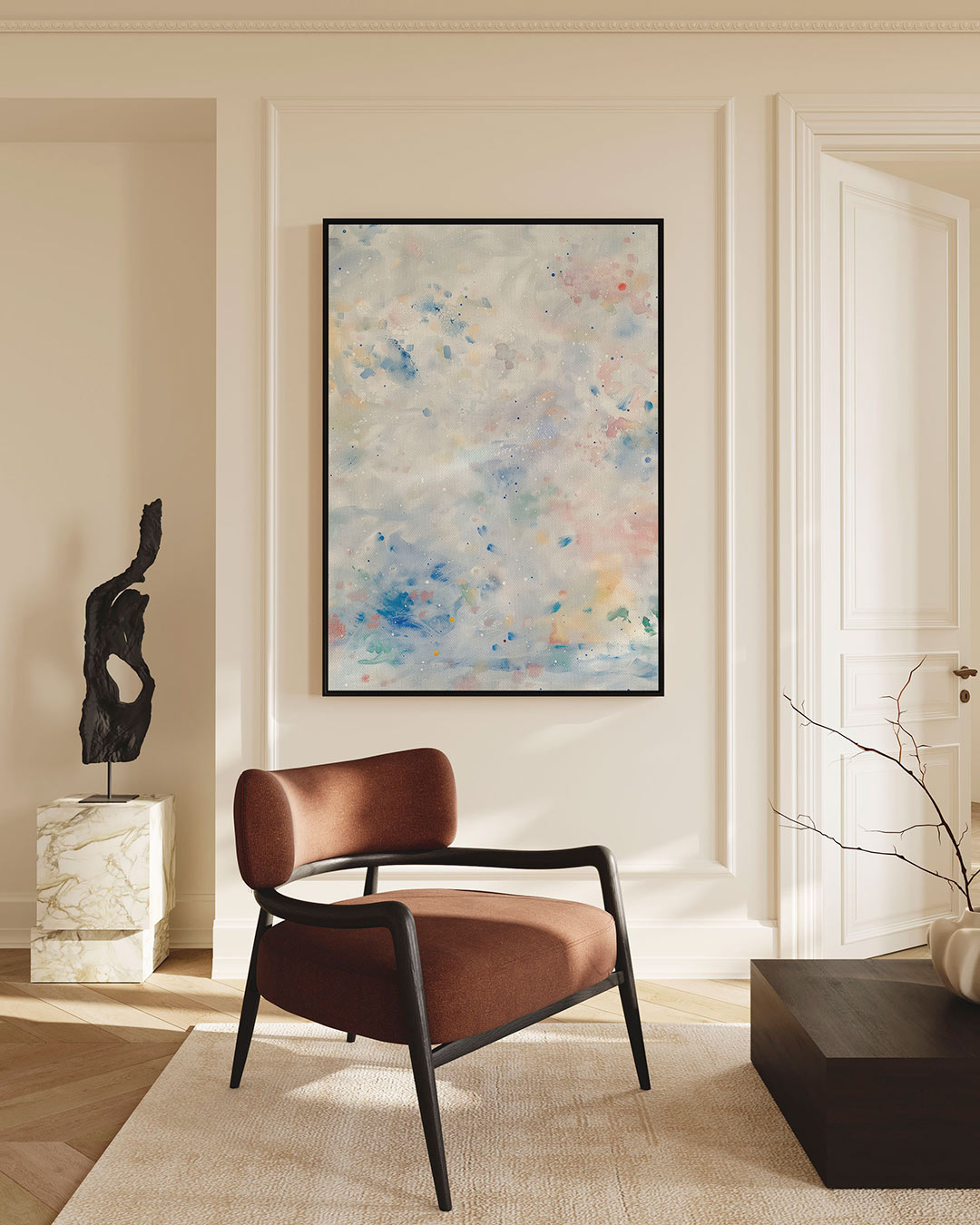 Dromerige kleurencompositie Kunstwerk