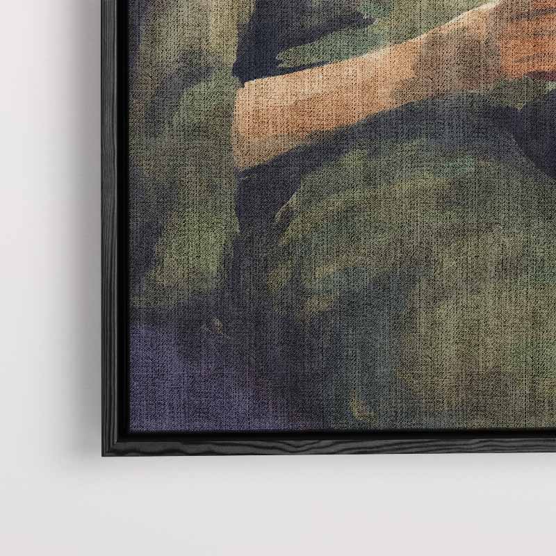 Lezend in Rust Kunstwerk-canvas-dibond-plexiglas-wanddecoratie-WallArtistic