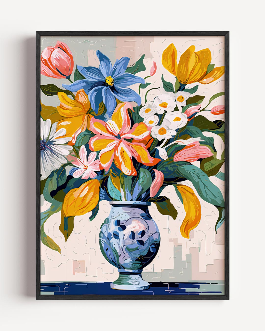 Bloemenpracht in Vaas Poster-WallArtistic