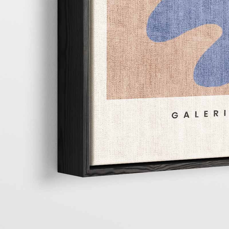 Blauwe Abstractie op Nude Kunstwerk-canvas-dibond-plexiglas-wanddecoratie-WallArtistic